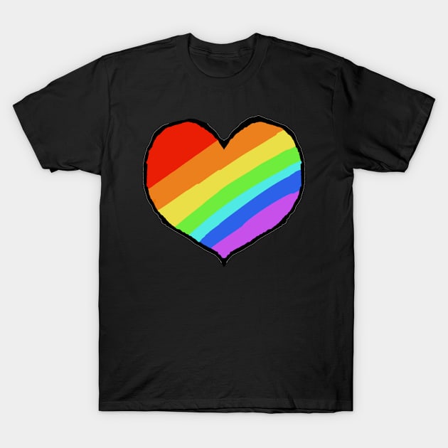 Pride heart T-Shirt by Spontaneous Koala